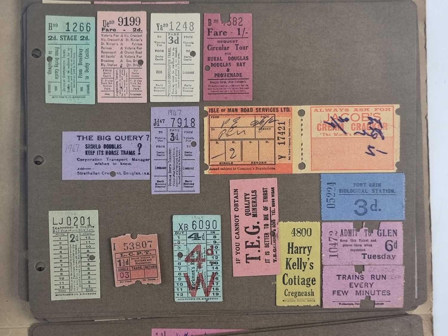 Lot 1080 BUS & TRAM TICKETS, 1930s and 1940s, over