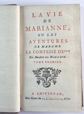 Lot 1057 - MARIVAUX, Pierre de, Le Vie De Marianne, Ou Les Adventures de Madame La Contesse De***