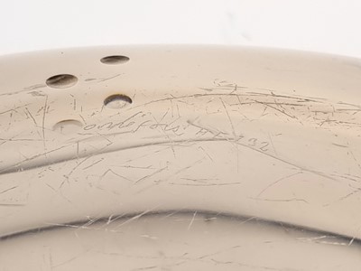 Lot 204 - Edward Hald Orrefors glass vase, engraved with fish and bubbles