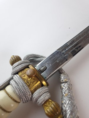 Lot WW2 German Kriegsmarine Officer's Dagger by E. & F. Horster, Solingen