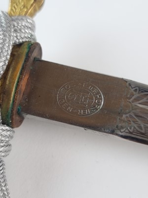 Lot WW2 German Kriegsmarine Officer's Dagger by E. & F. Horster, Solingen