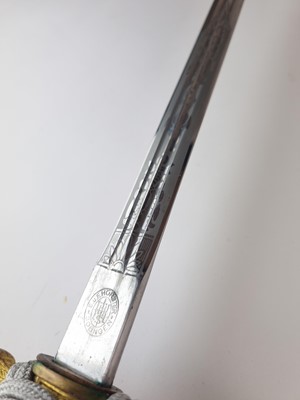 Lot WW2 German Kriegsmarine Officer's Dagger by E. & F. Horster, Solingen