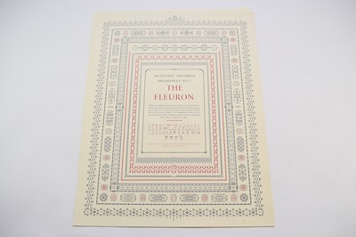 Lot 1130 - MONOTYPE ORNAMENT BROADSHEETS