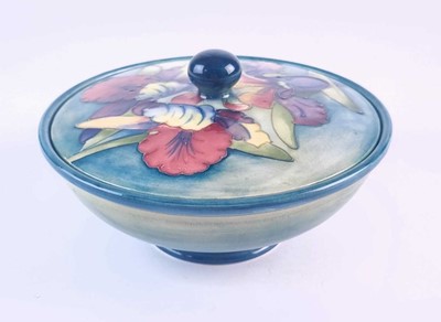 Lot 264 - Moorcroft Spring Flowers and Orchid circular bowl and cover