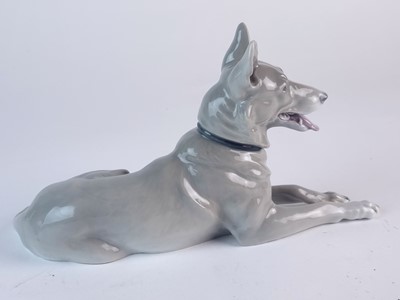 Lot 226 - Gebruder Heubach porcelain model of a German Shepherd