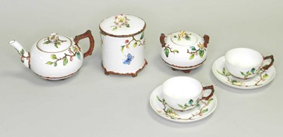 Lot 241 - An EJD Bodley 'Blossom' tea service, circa 1876