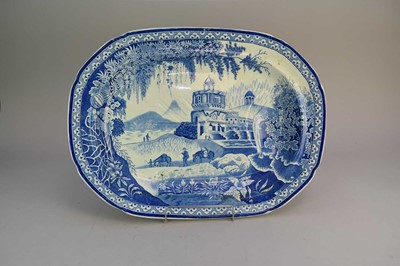 Lot 234 - English pearlware meat dish