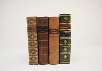 Lot 1105 - DICKENS, Charles, Pickwick Papers, 1st edition 1837.  'Veller' title, contemporary half calf;  Nicholas Nicholby, 1st edition 1839