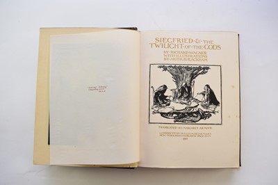 Lot 1121 - RACKHAM, Arthur, 6 books illustrated by Rackham.  Siegfried & the Twilight of the Gods, 4to, Heinemann, 1911.