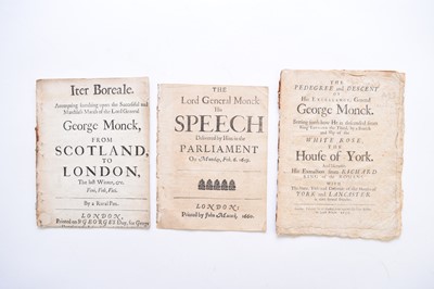 Lot 1169 - MONCK, George, Duke of Albemarle.  Disbound 17th century pamphlets