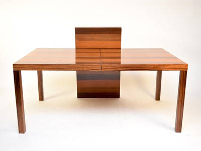 Lot 428 - A Dyrlund Tri-wood 'Parsons' Dining table and 8 dining chairs