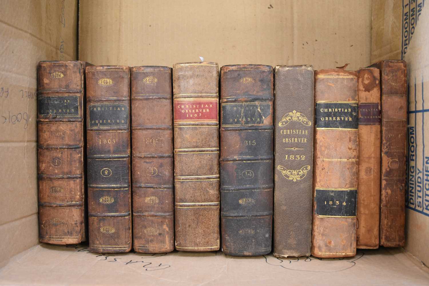 Lot 1152 - CHRISTIAN OBSERVER for 1802 (vol 1) and others