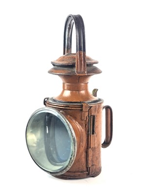 Lot 451 - North Staffordshire Railway signal lamp, used at Stone station, pre-1922