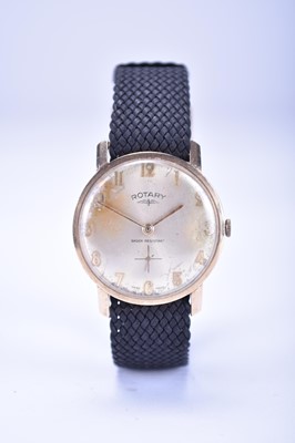 Lot 109 - Rotary: A gentleman's 9ct gold wristwatch