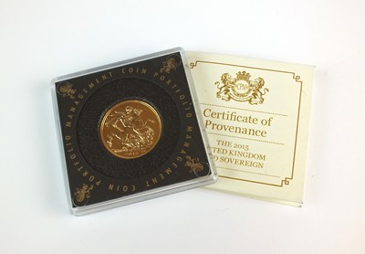 Lot 155 - An Elizabeth II 2015 gold sovereign