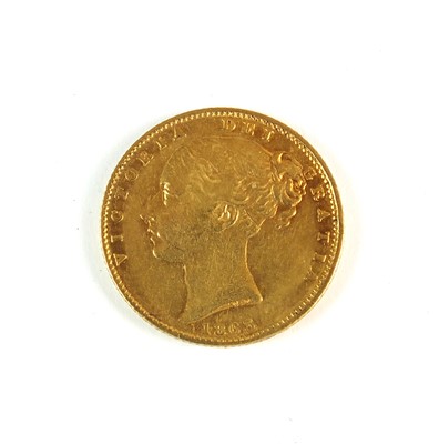 Lot 170 - A Victoria young head sovereign