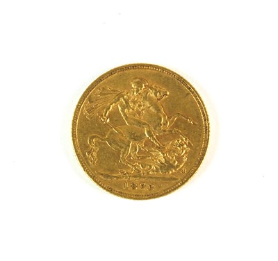 Lot 177 - A Victoria young head sovereign