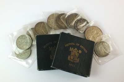 Lot 181 - A collection of United Kingdom silver, cupro-nickel and bronze coinage