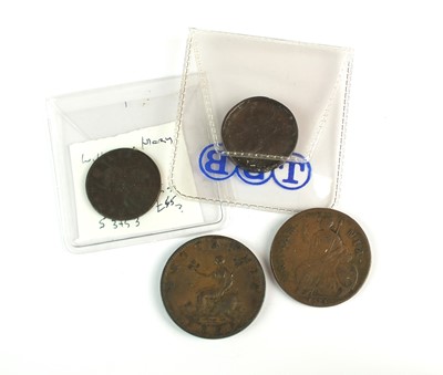 Lot 187 - Four copper coins