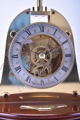 Lot 421 - A Mappin & Webb Maritime mantel clock of bell form