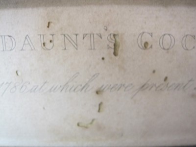 Lot 296 - After Johan  Zoffany RA.(1733-1810) Colonel  Mordaunt's Cock Match, hand -coloured mezzotint  a/f