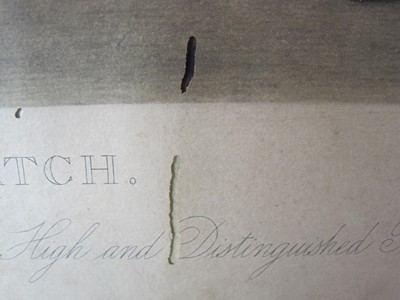 Lot 296 - After Johan  Zoffany RA.(1733-1810) Colonel  Mordaunt's Cock Match, hand -coloured mezzotint  a/f