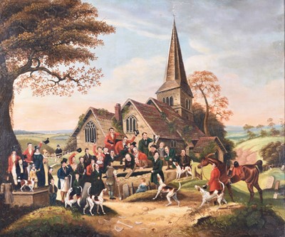 Lot 301 - After Dean Wolstenholme the Younger (1798-1882) The Burial of Tom Moody