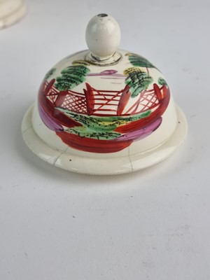 Lot 249 - Leeds creamware coffee pot and cover, 18th century