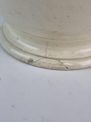 Lot 249 - Leeds creamware coffee pot and cover, 18th century