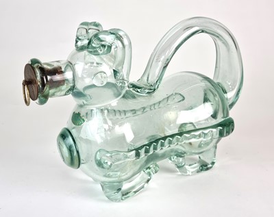 Lot 186 - Ture Bergland Stockholm Glasbruk gin pig decanter