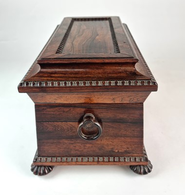 Lot 305 - A Regency rosewood tea caddy
