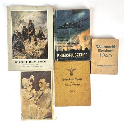 Lot 64 - German maps, 1930s/early 1940s and German booklets including a 1945 Soldier's pocket book