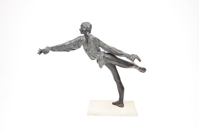 Lot 465 - A pair of large cast resin garden/conservatory sculptures of ballet dancers