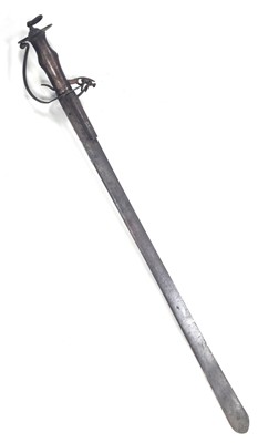 Lot Indo-Persian flintlock combination tulwar-type sword