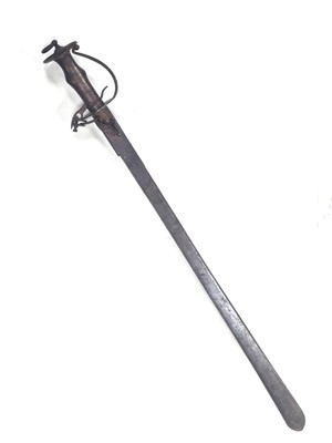Lot Indo-Persian flintlock combination tulwar-type sword