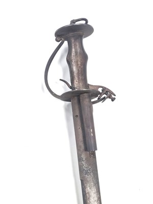 Lot Indo-Persian flintlock combination tulwar-type sword