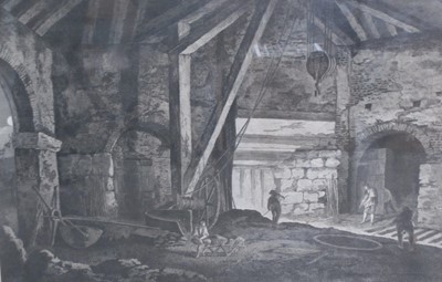 Lot 324 - After George Robertson (c.1748-1788). An 'Iron Work ..on the Madeley side of the River Severn'