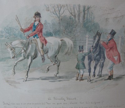 Lot 341 - John Leech (1817-1864) 'A Kindly Mount'