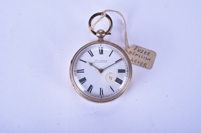 Lot 98 - A silver gilt open face pocket watch by John Gaydon, and five other pocket watches