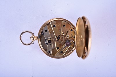 Lot 101 - A lady's 18ct gold open face pocket watch