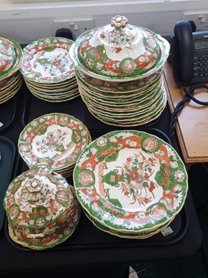 Lot 185 - A large English dinner service, probably Mason's Ironstone