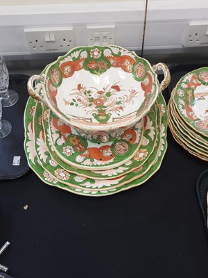 Lot 185 - A large English dinner service, probably Mason's Ironstone