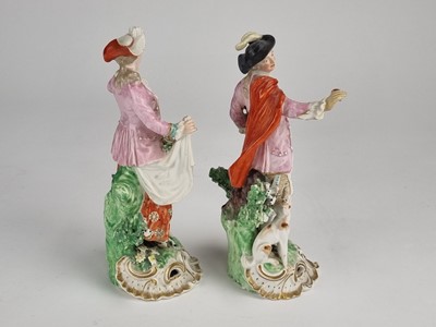 Lot 267 - Pair of Derby models of a Dresden Shepherd and Shepherdess