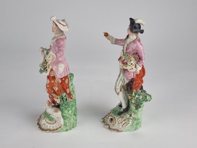Lot 267 - Pair of Derby models of a Dresden Shepherd and Shepherdess