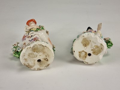 Lot 161 - Pair of Derby figures of the Dresden Shepherd and Shepherdess