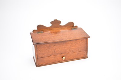 Lot 428 - A 19th century oak candle box