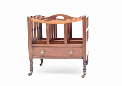 Lot 526 - A Regency style mahogany canterbury
