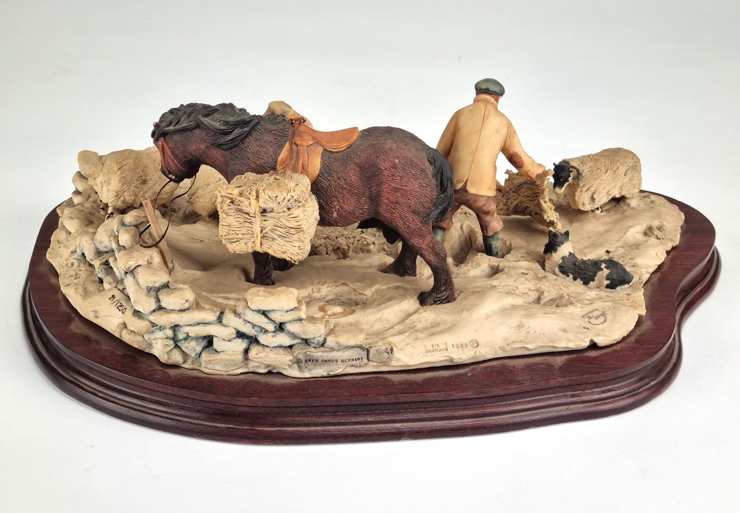 Lot 252 - Border Fine Arts group of 'Winter Feeding'