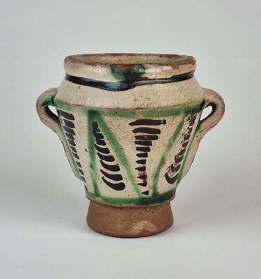 Lot 208 - Spanish 15th/16th century earthernware mortar