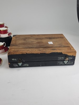 Lot 247 - Coalport yellow Empire-style service and a further cased Coalport Athlone Marone service
